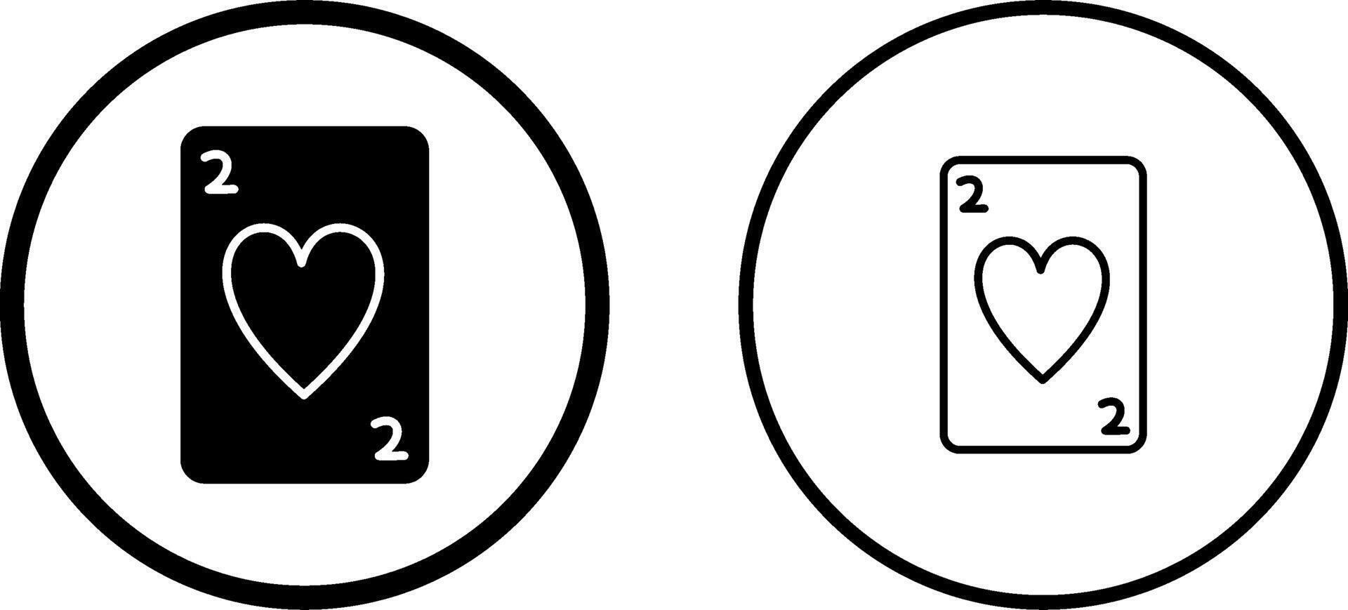 Hearts Card Vector Icon