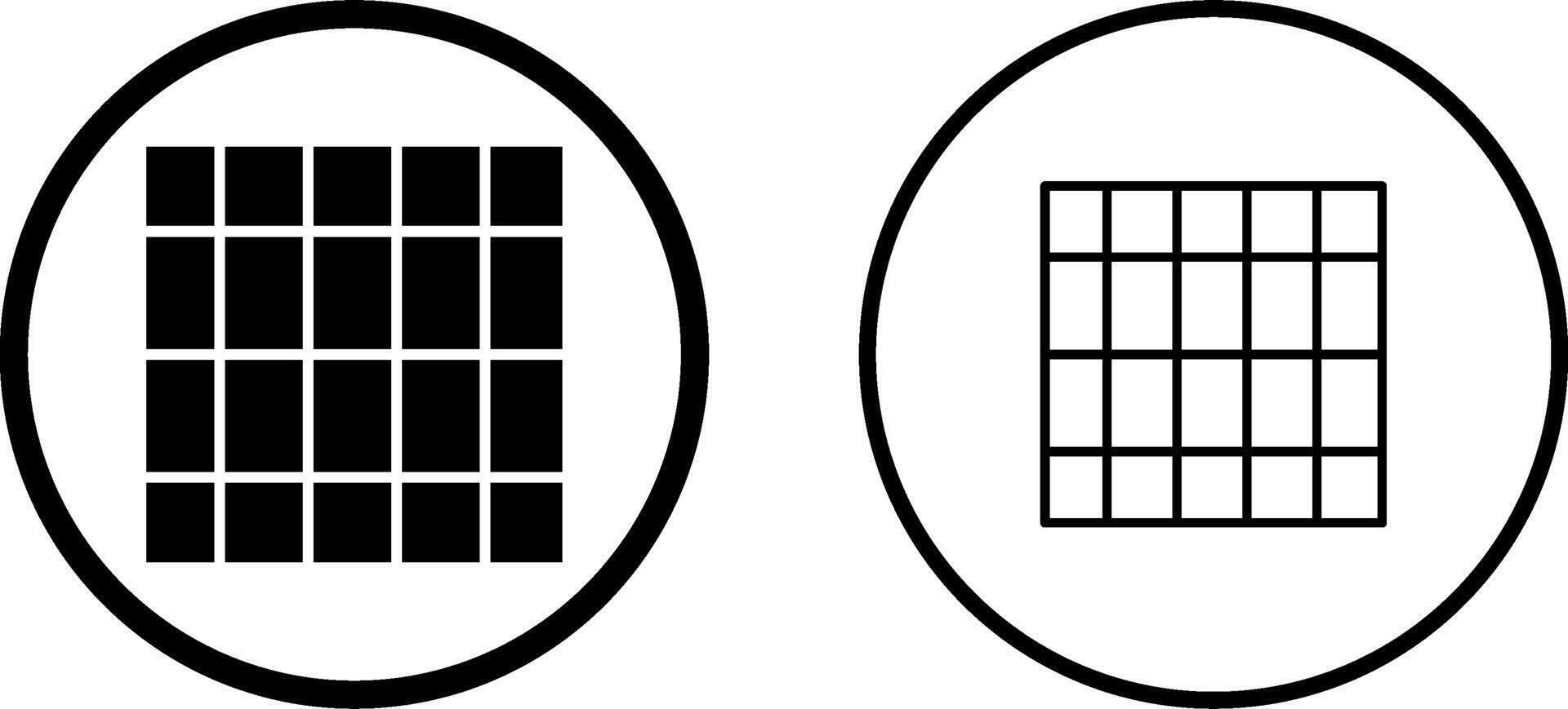 Table of Rates Vector Icon