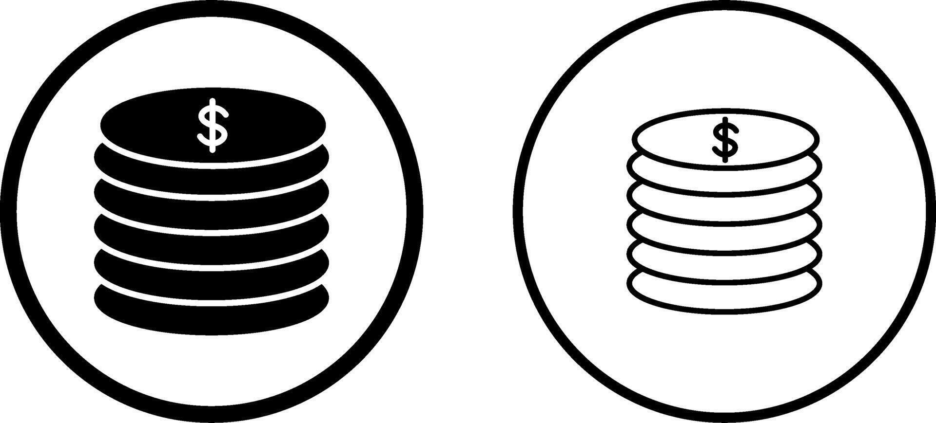 Stack of Coins Vector Icon