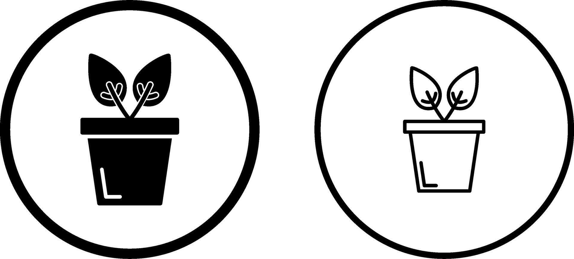 Plant Pot Vector Icon