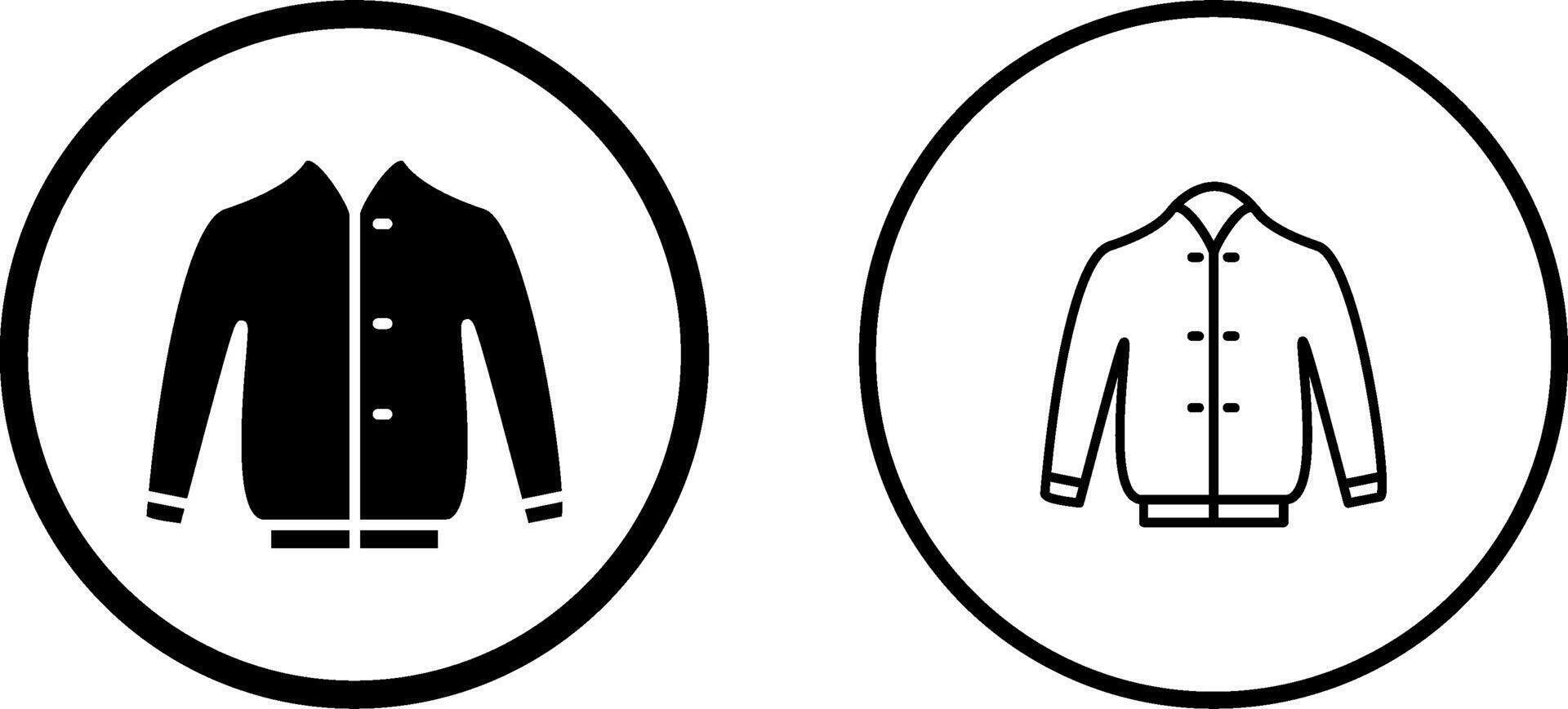 icono de vector de chaqueta elegante