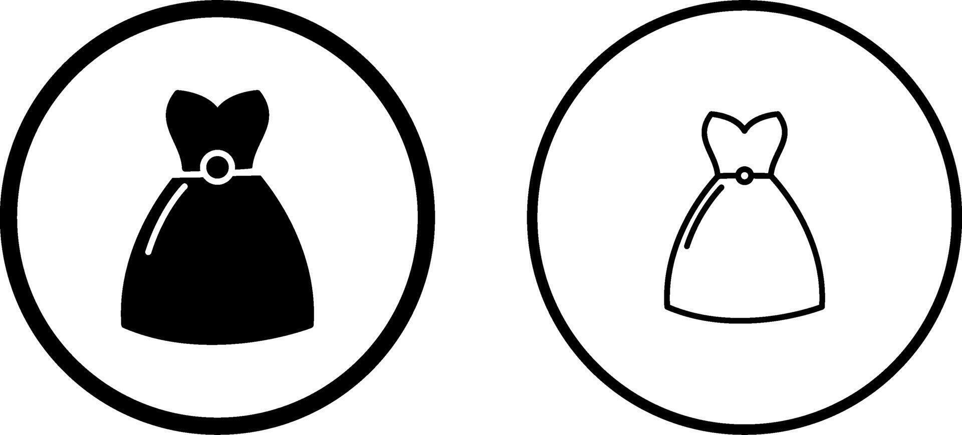 Cocktail Dress Vector Icon