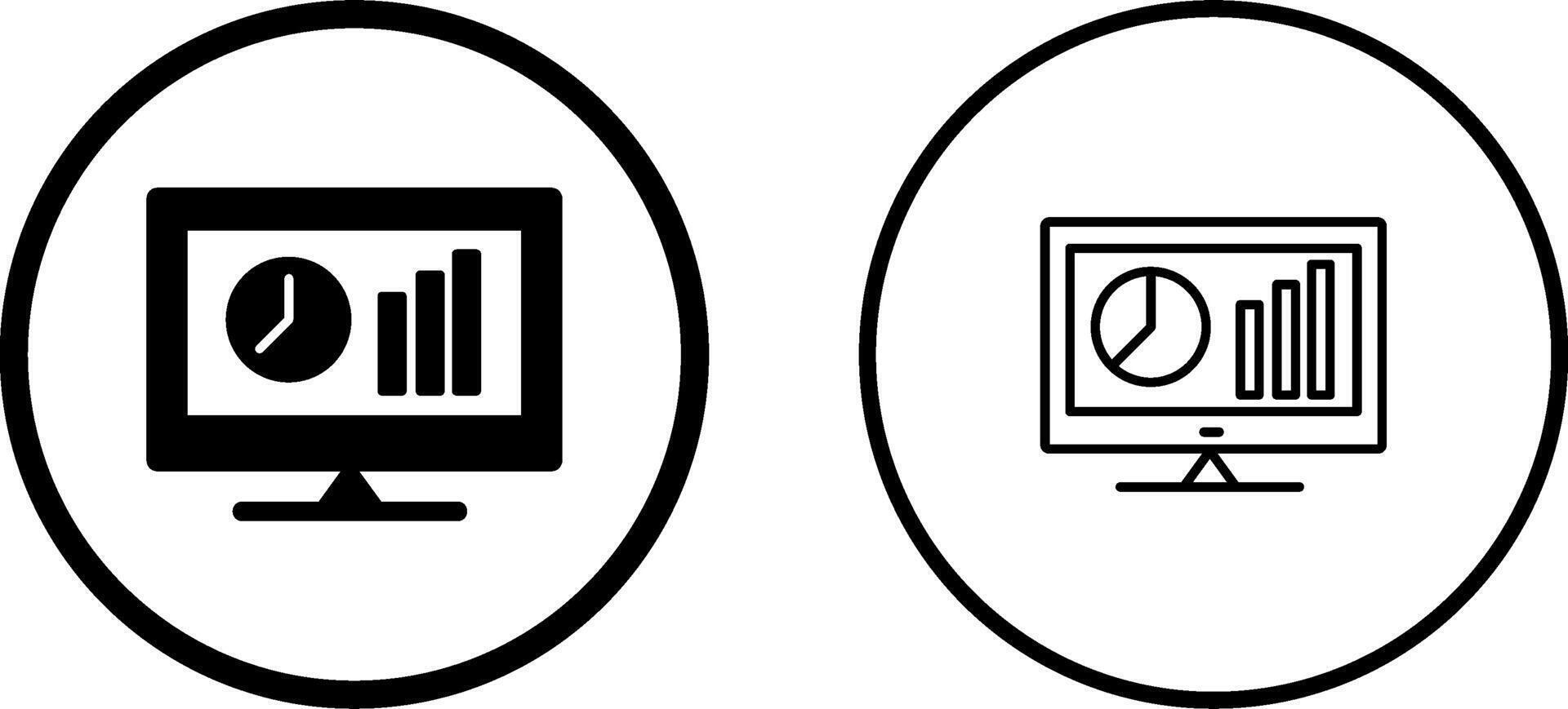 Online Stats Vector Icon