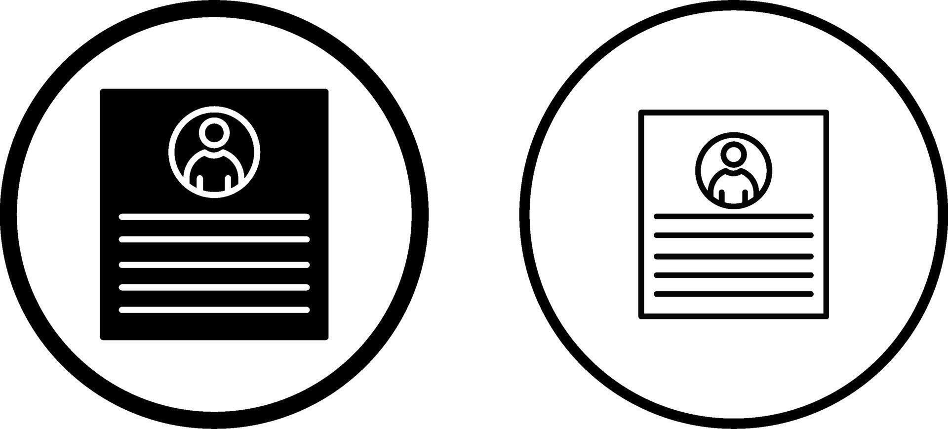 Client Profile Vector Icon