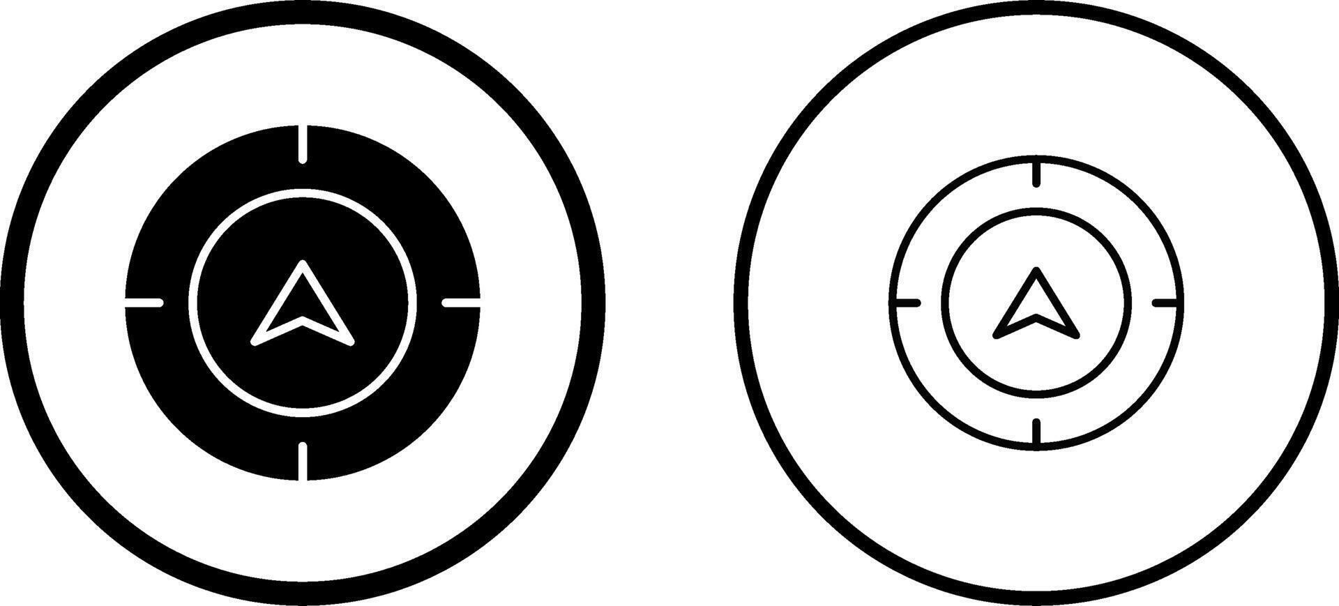 Directional Compass Vector Icon
