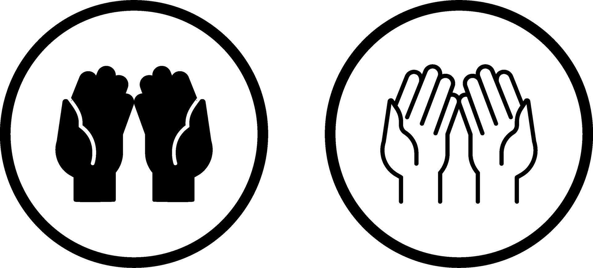 Praying Hands Vector Icon