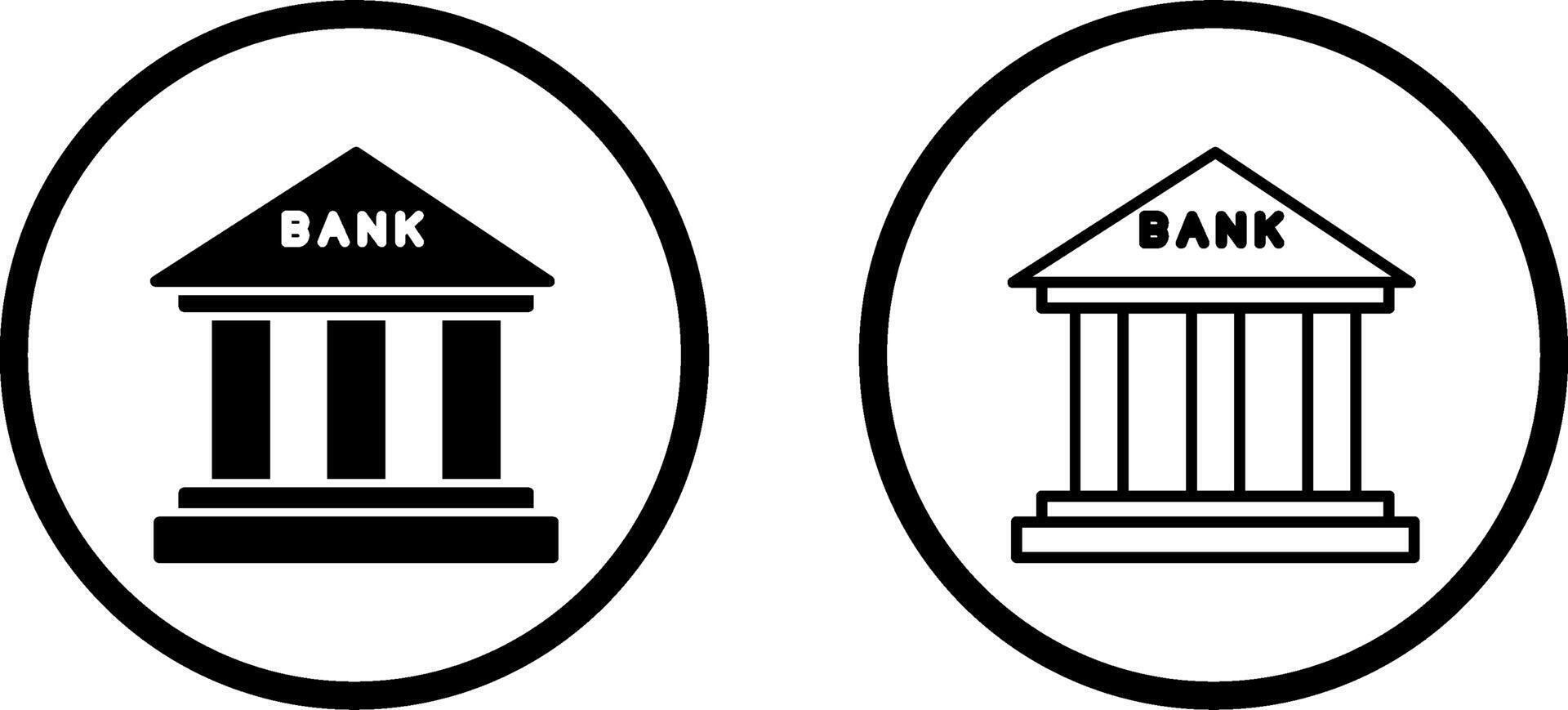 icono de vector de banco