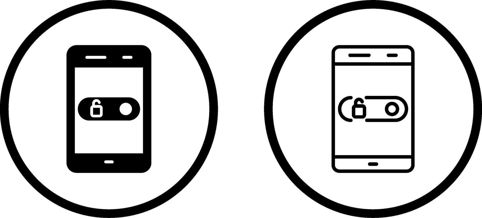Unlock slide Vector Icon