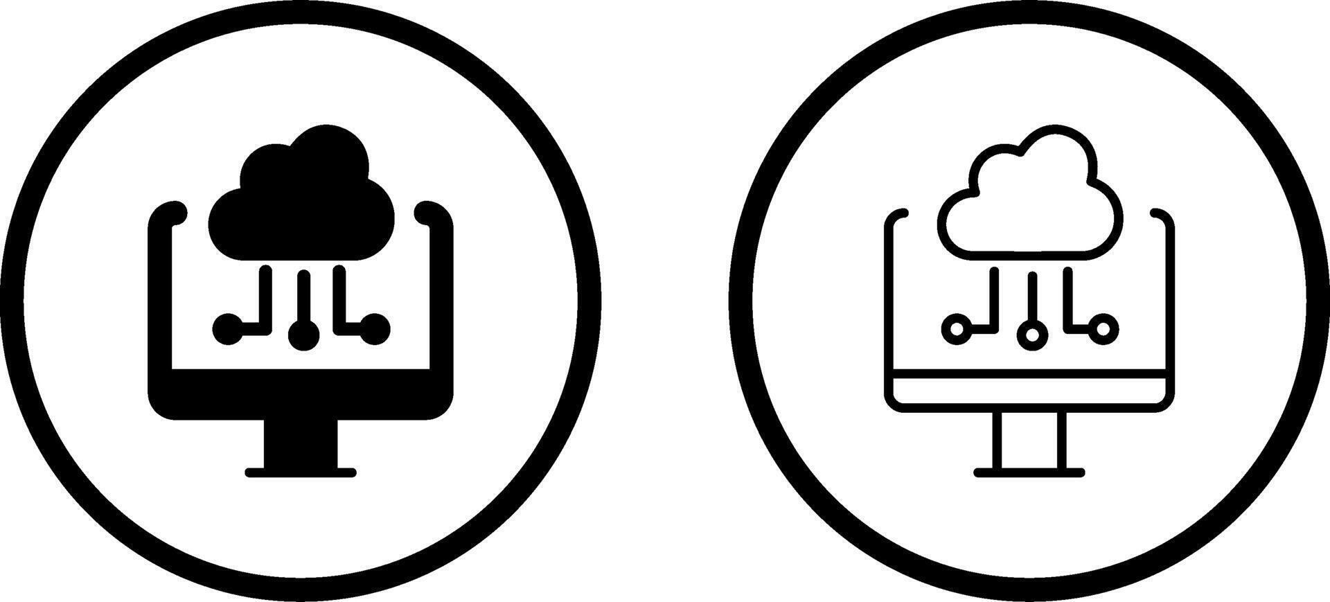 Cloud Computing Vector Icon