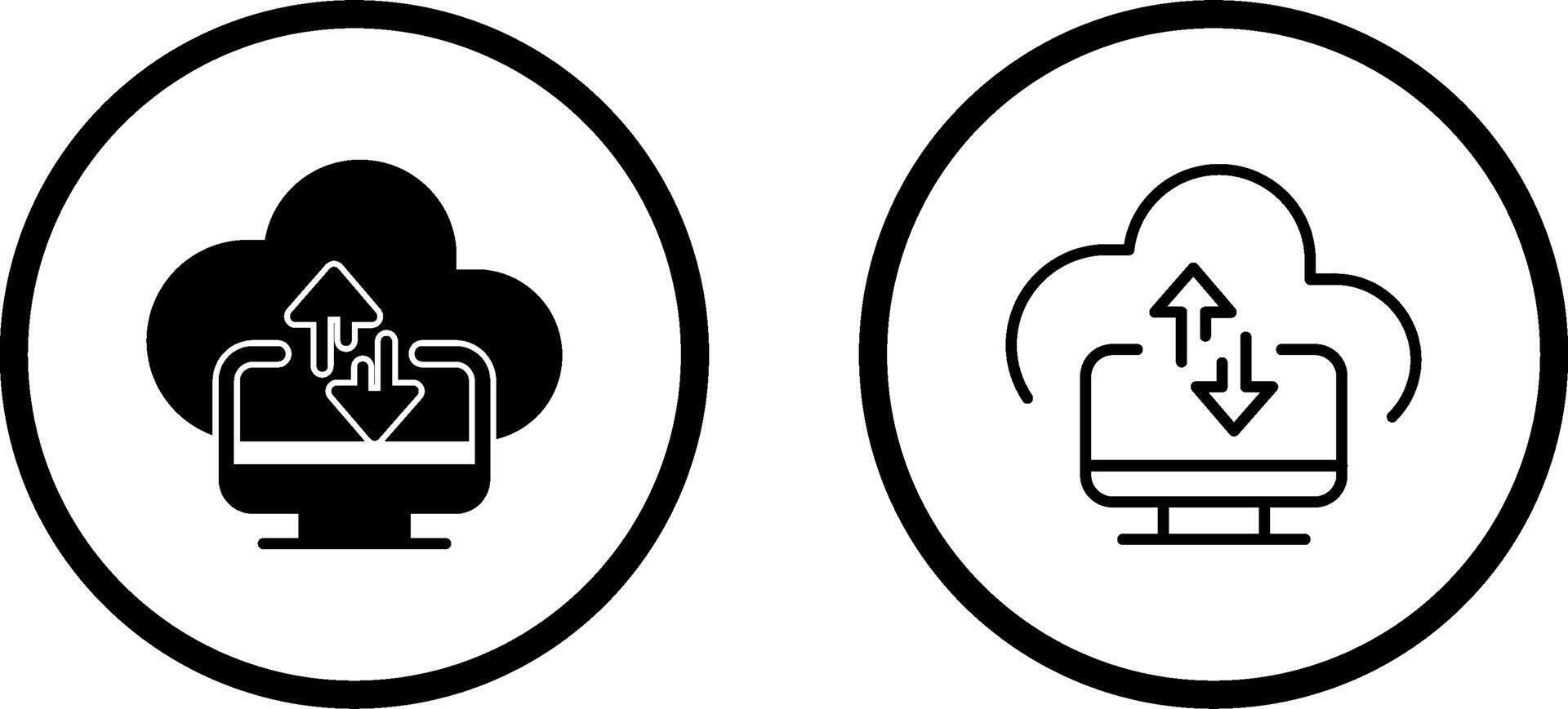 Data Transfer Vector Icon