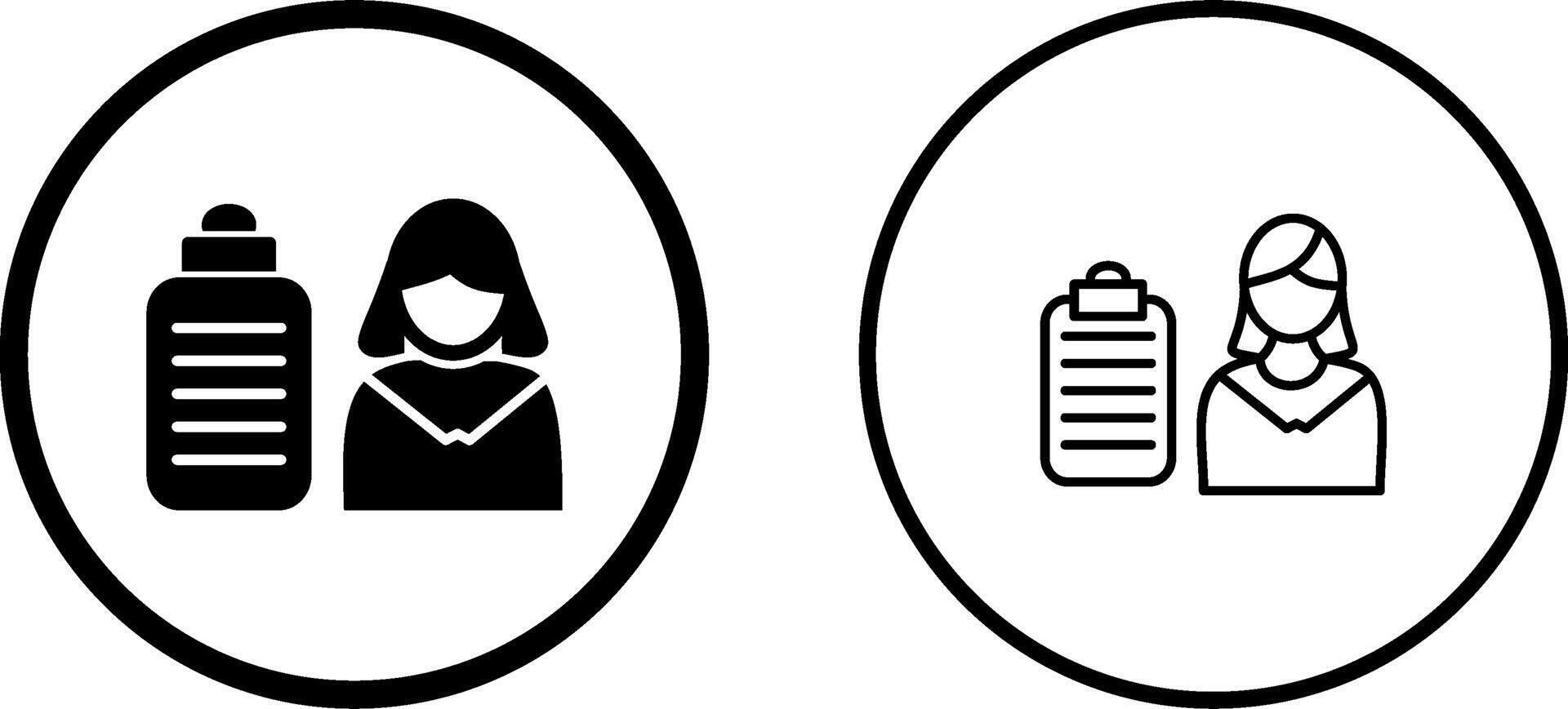 Female Presenter Vector Icon