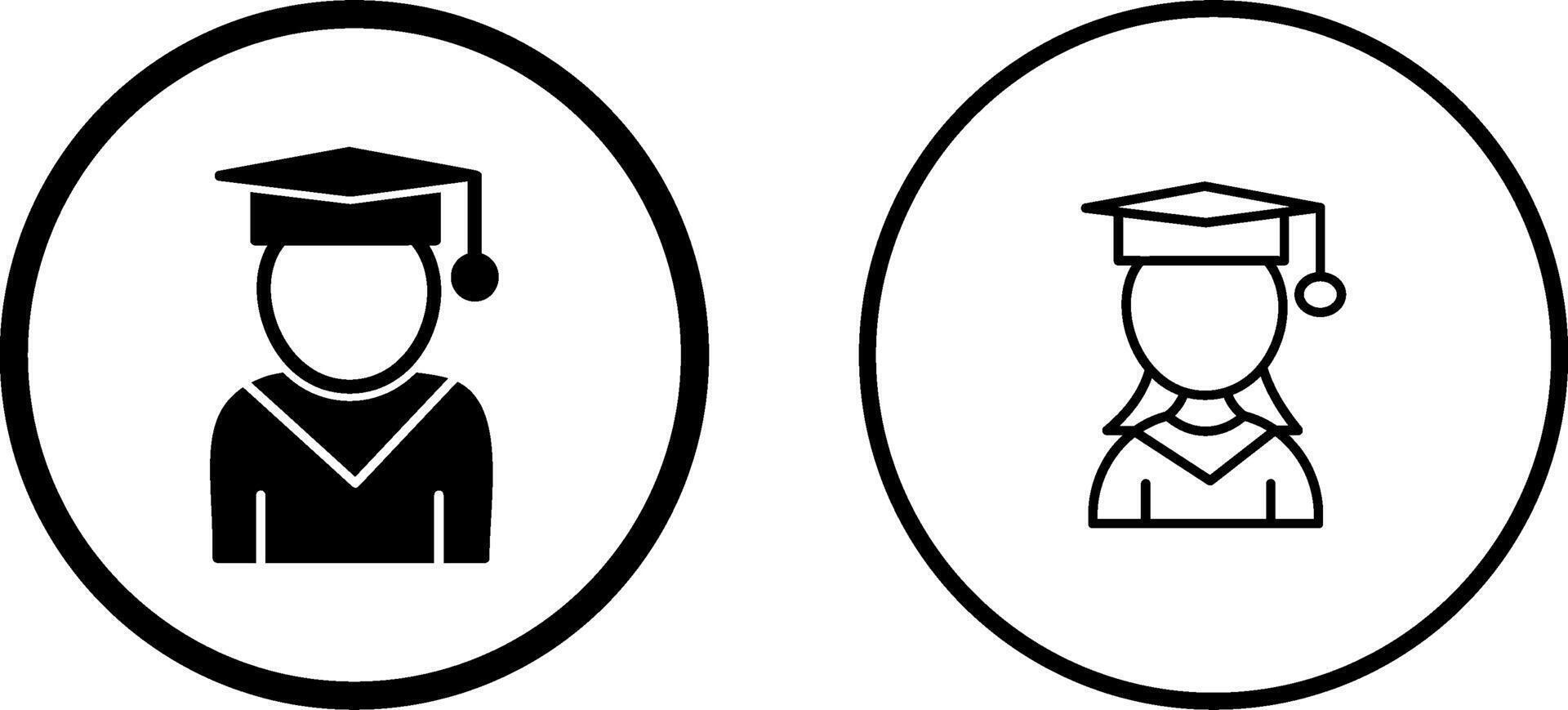 Female Student Vector Icon