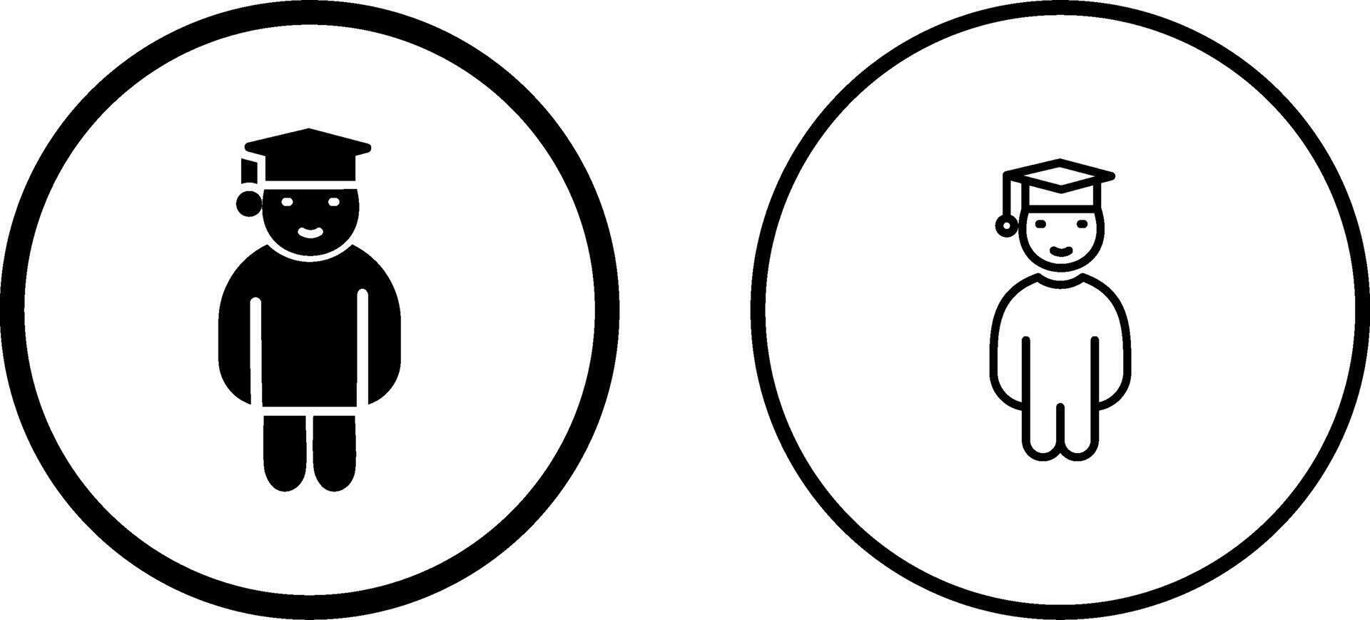Graduate Student Vector Icon