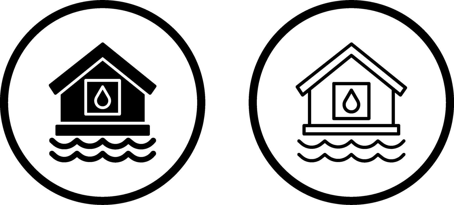 Water House Vector Icon