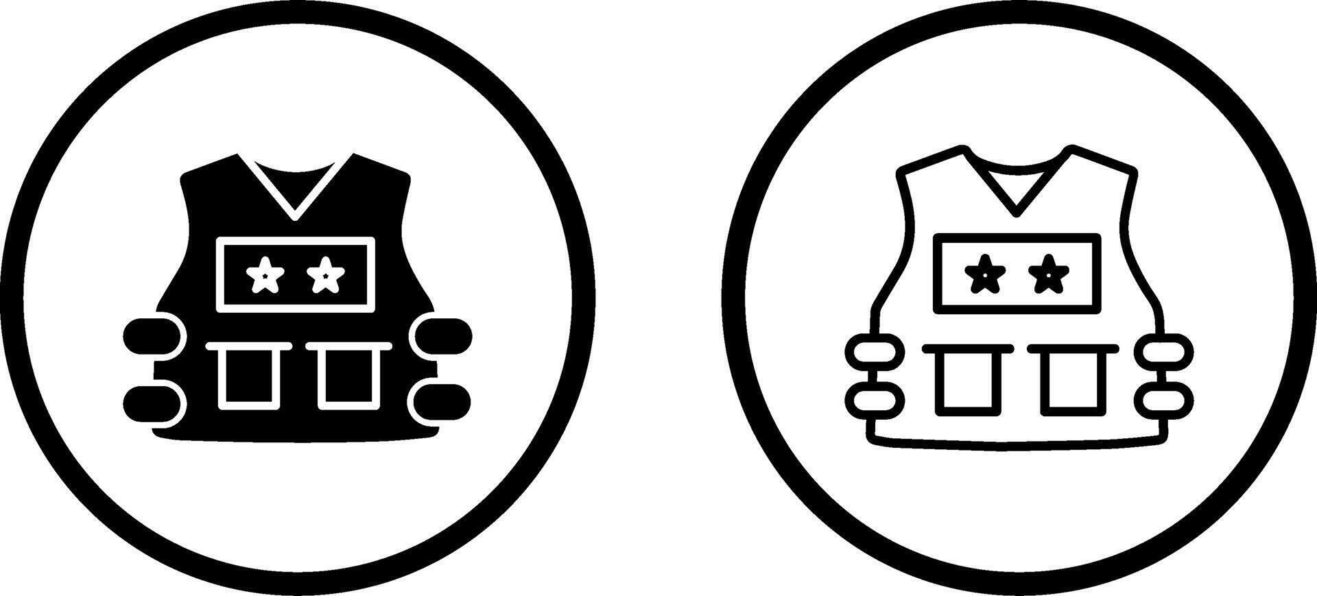 Police Vest Vector Icon