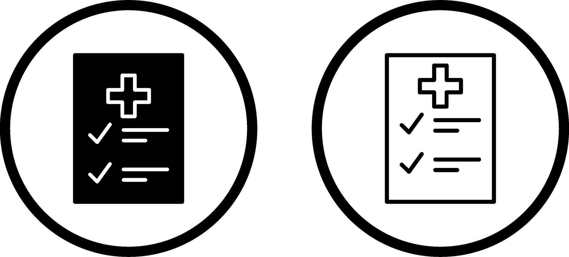 Medical Examination List Vector Icon