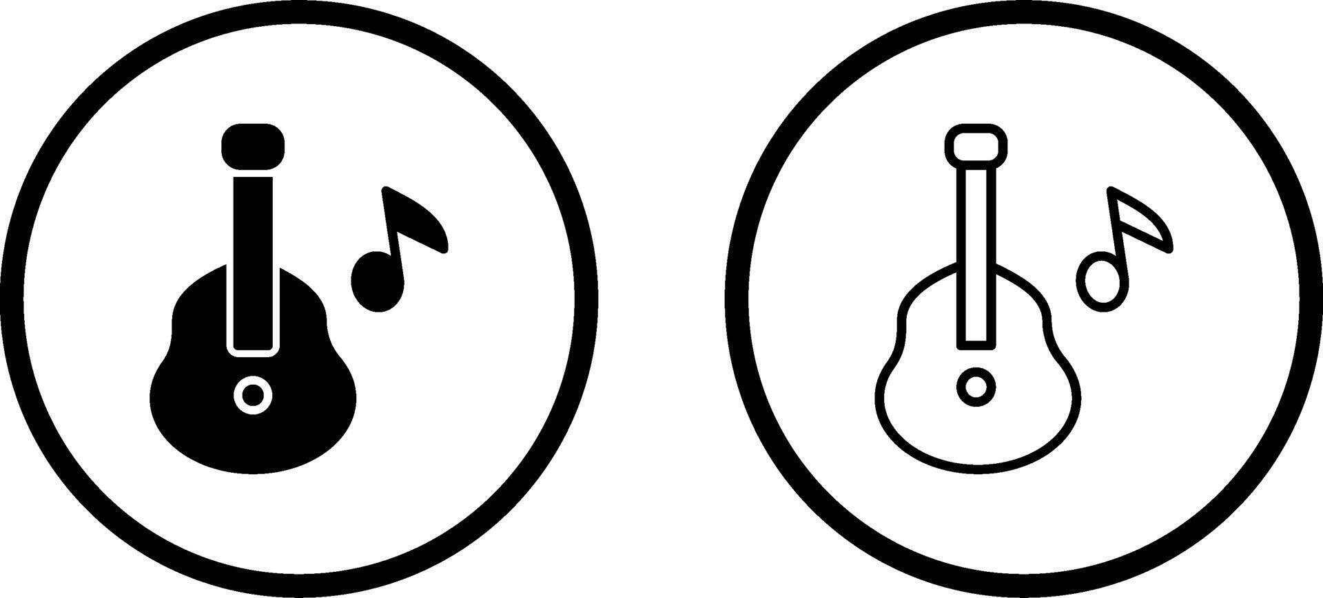 icono de vector de guitarra