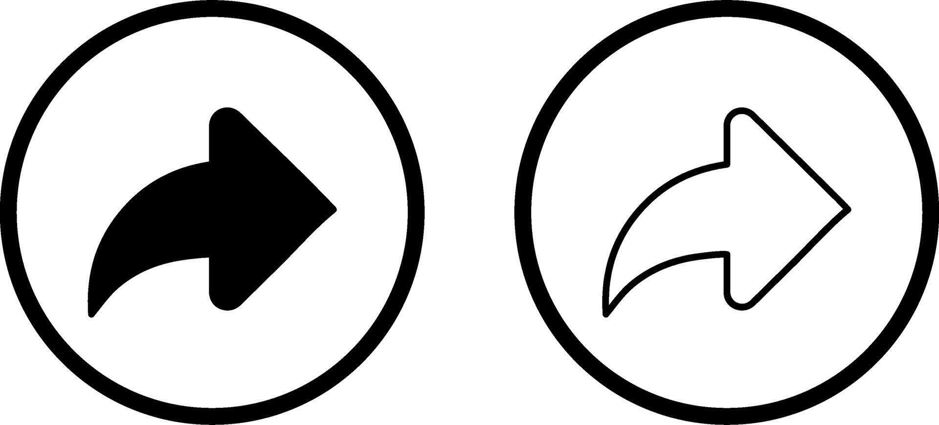 Right Back Arrow Vector Icon
