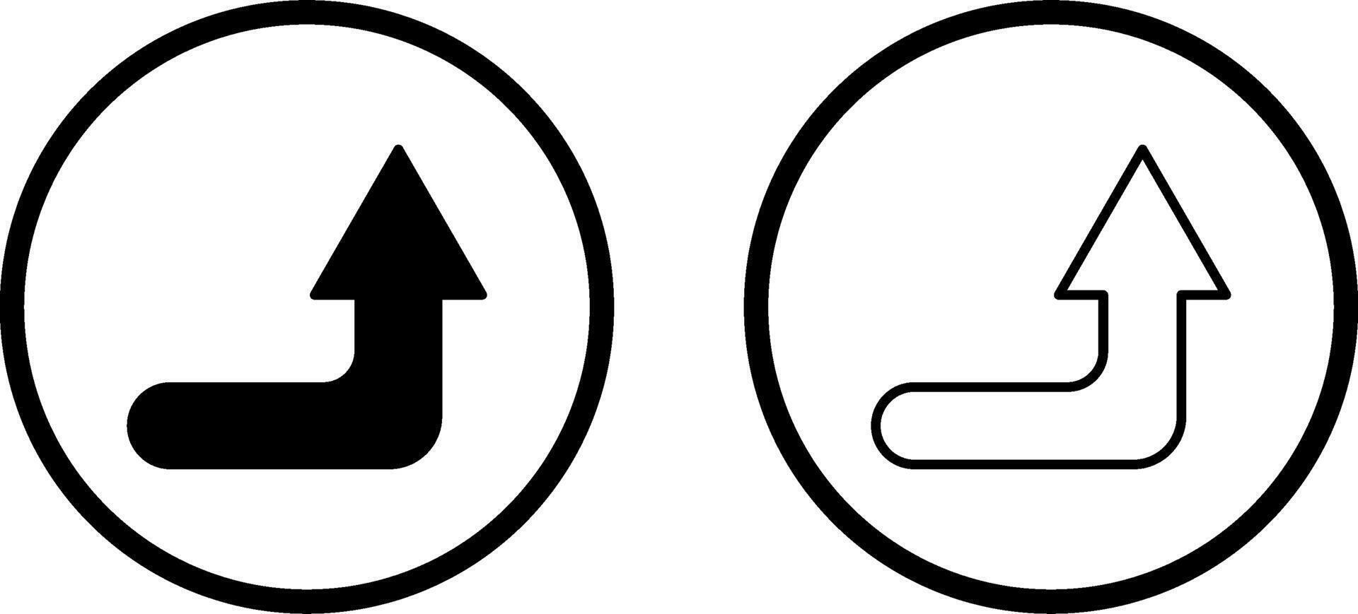 Turn Up Vector Icon