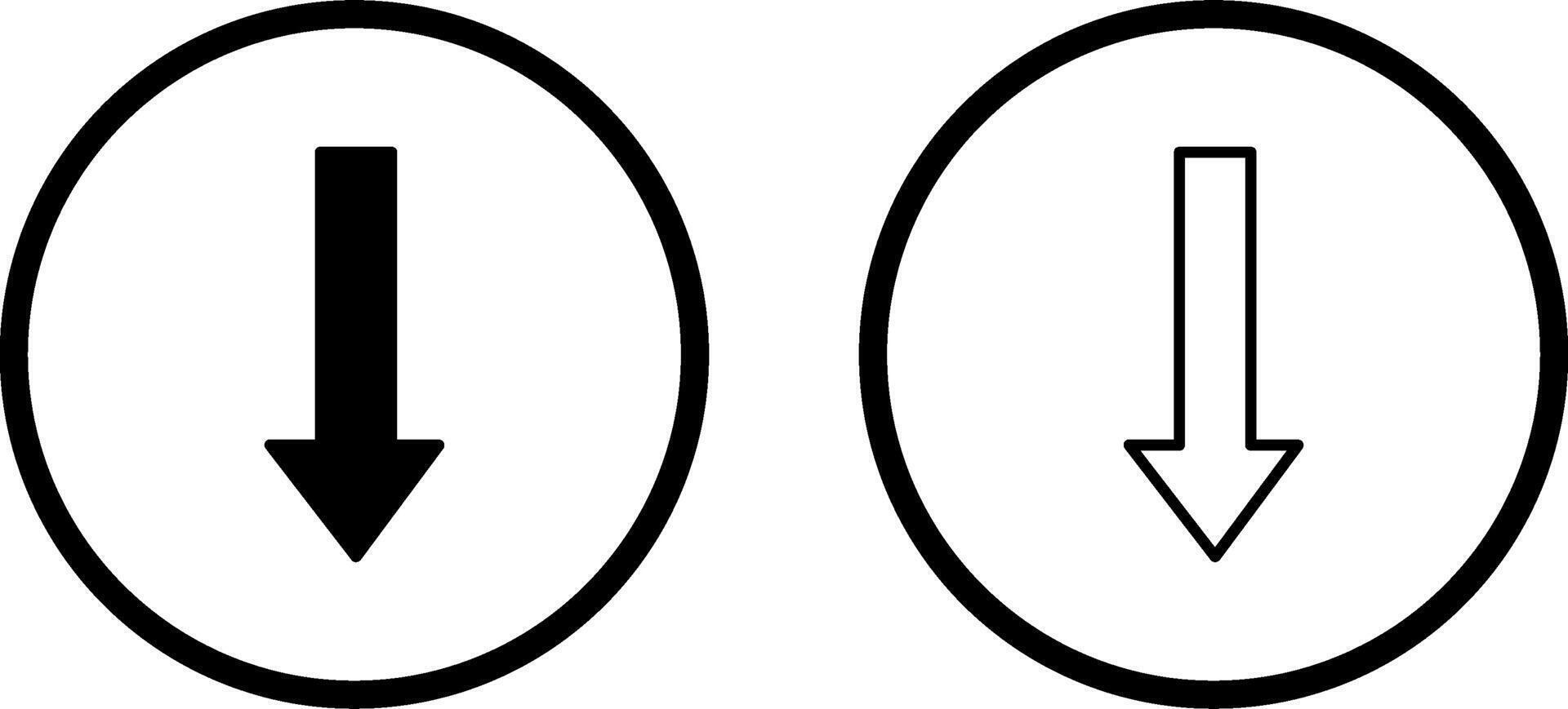 Arrow Down Vector Icon