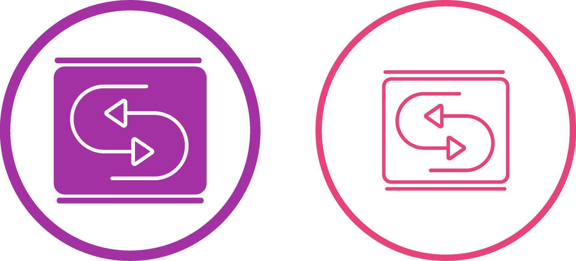 Reverse Arrow Vector Icon