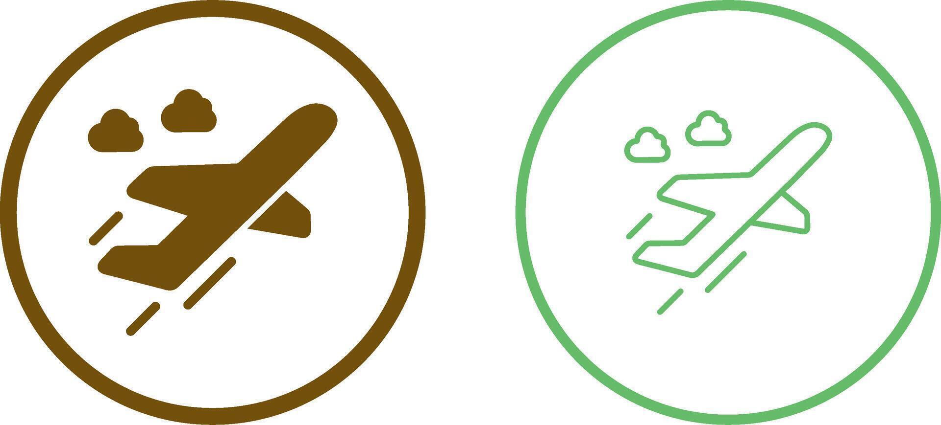 Flight Takeoff Vector Icon