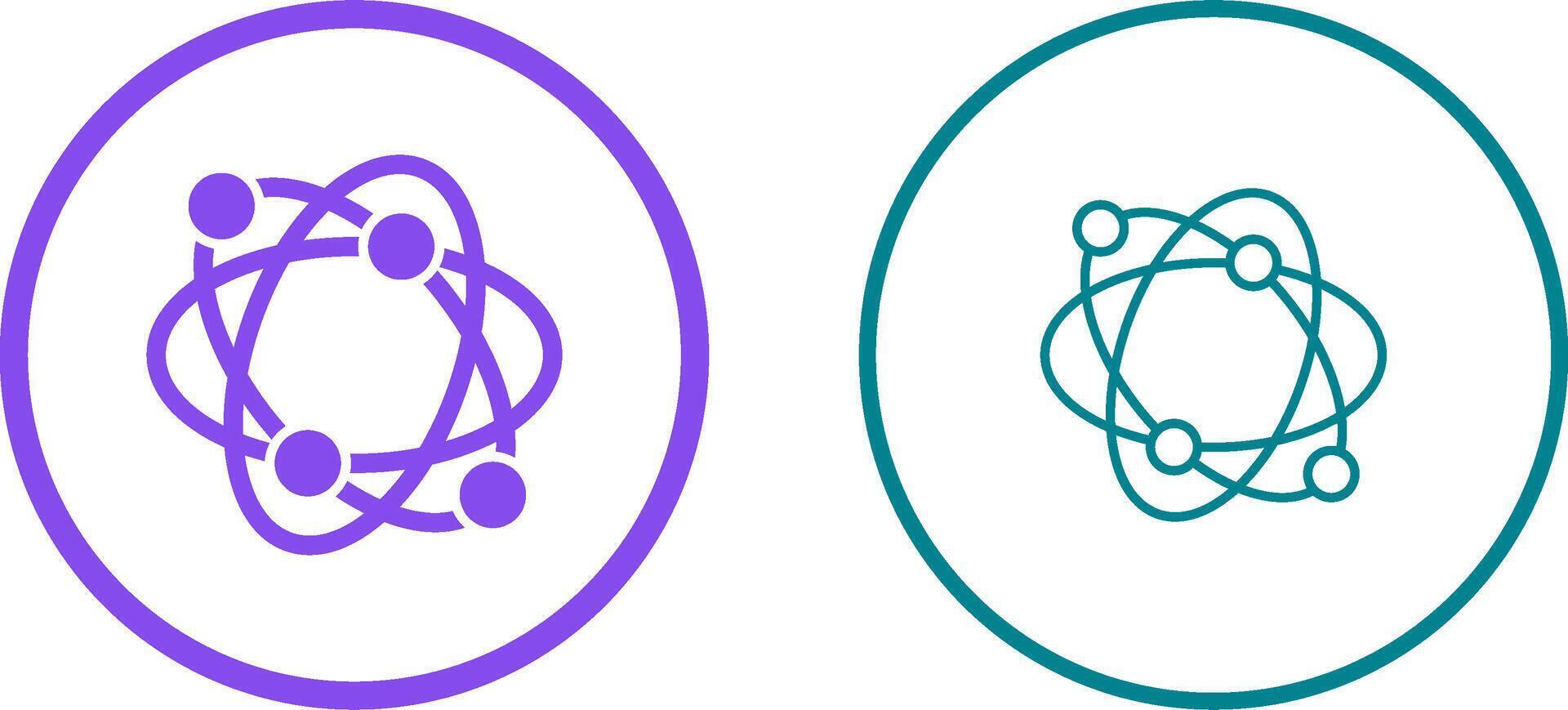 Atomic Structure Vector Icon