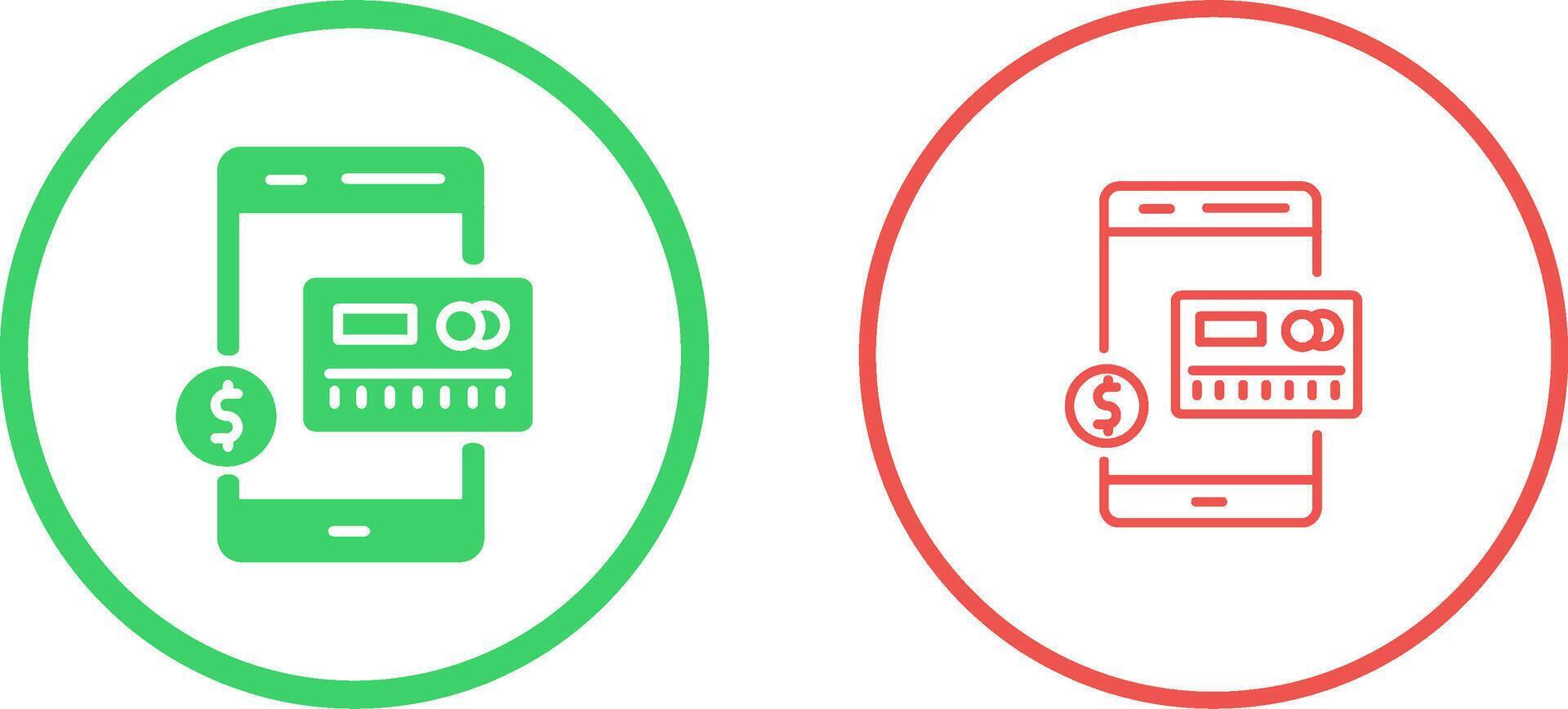 Mobile Banking Vector Icon
