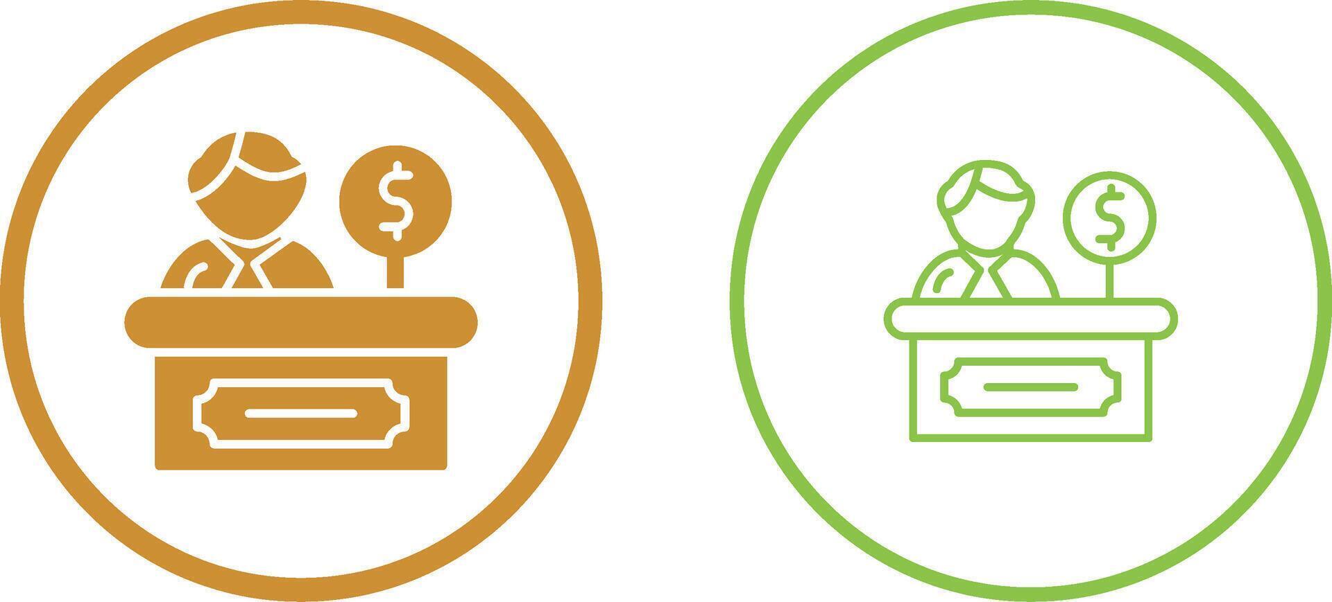 Cashier Vector Icon