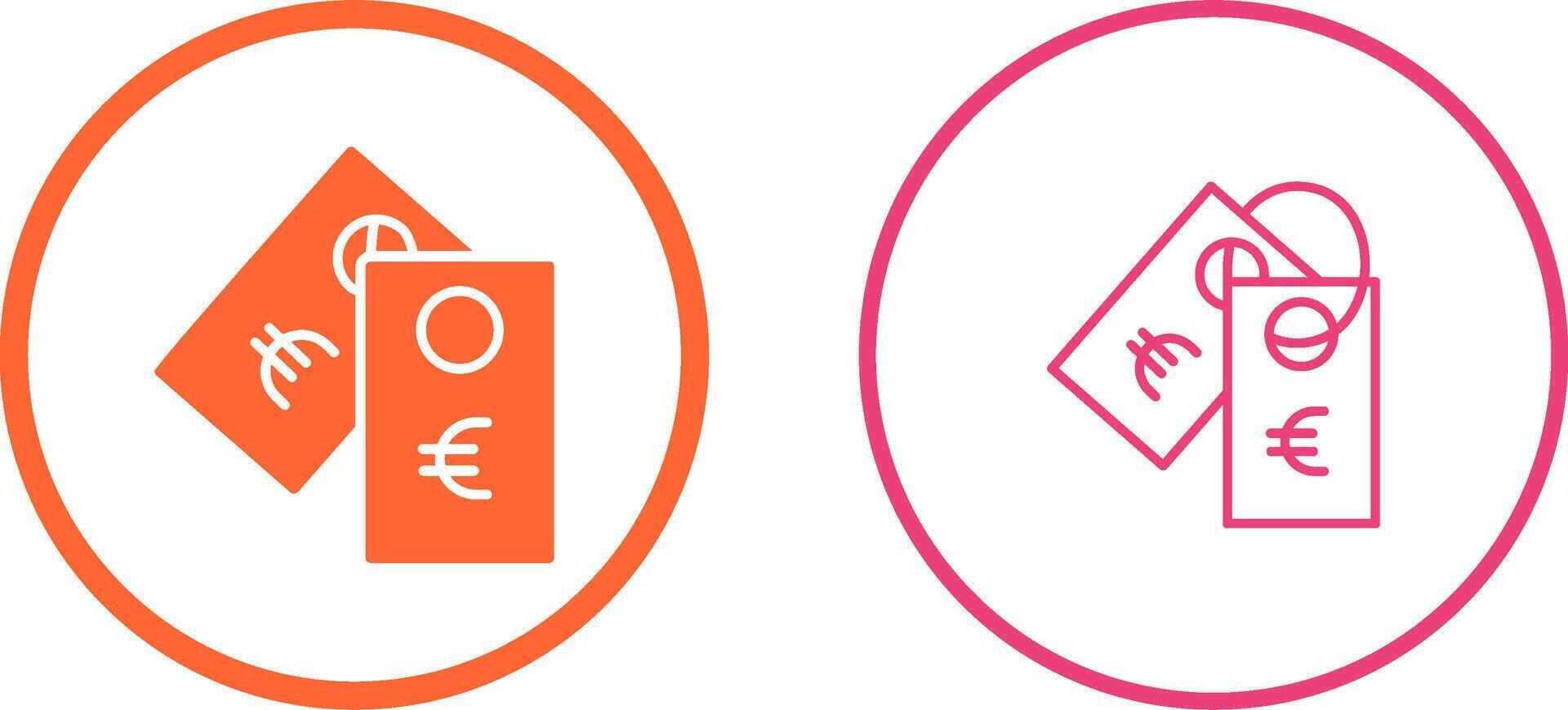 Euro Tag Vector Icon