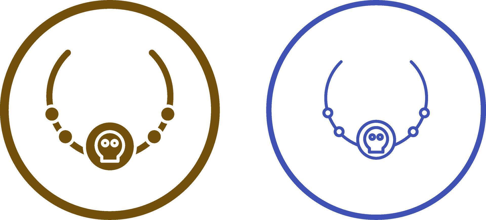 Pirate Necklace Vector Icon