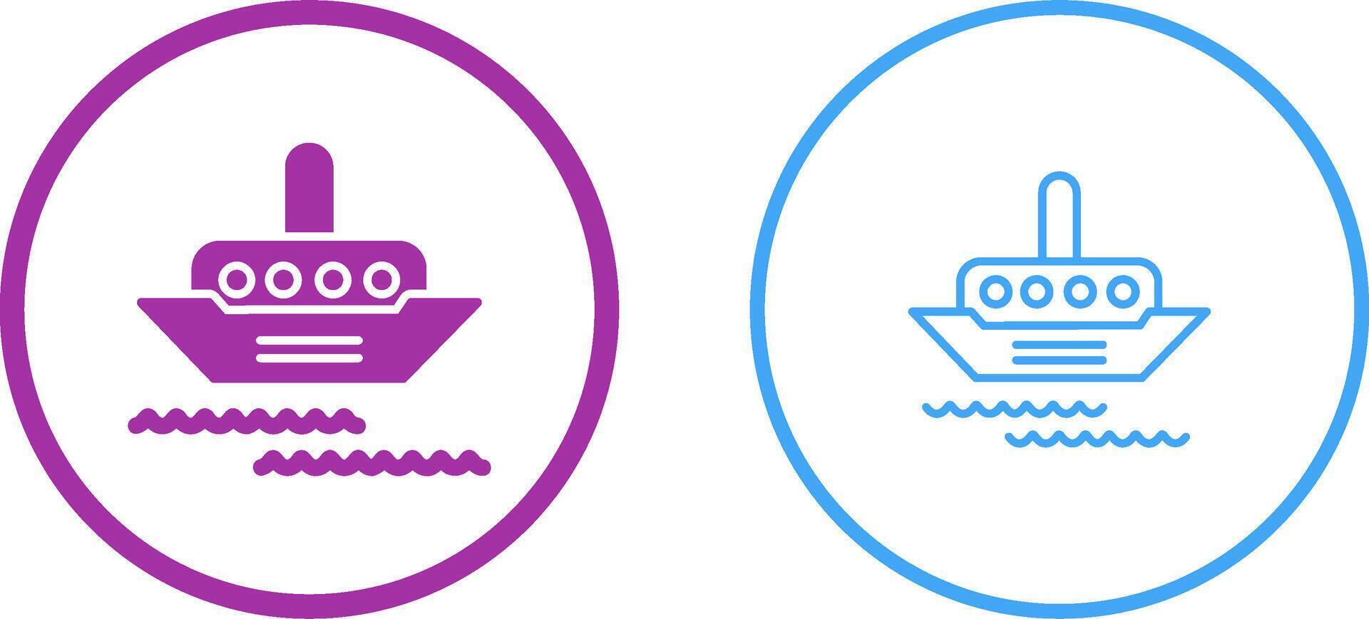 Steamship Vector Icon