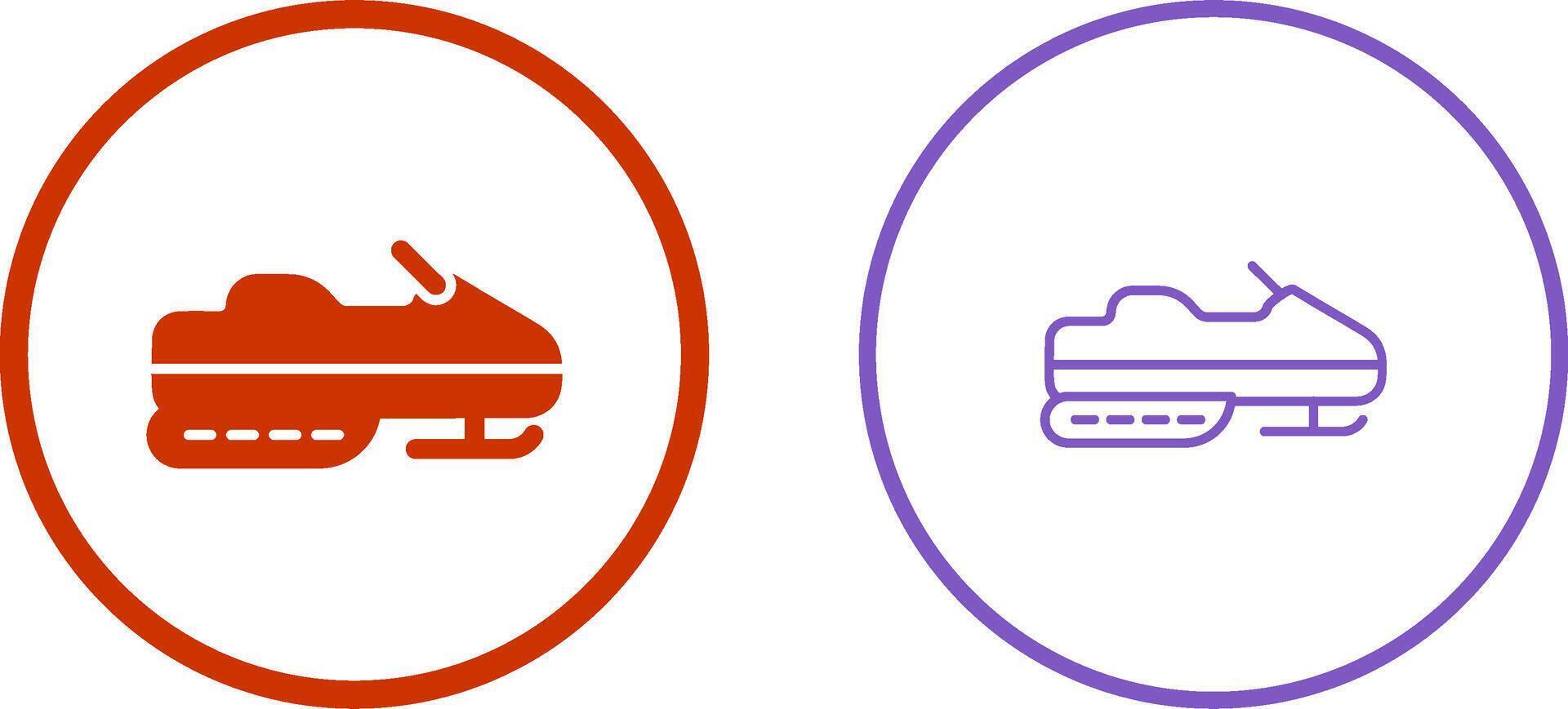 Snowmobile Vector Icon