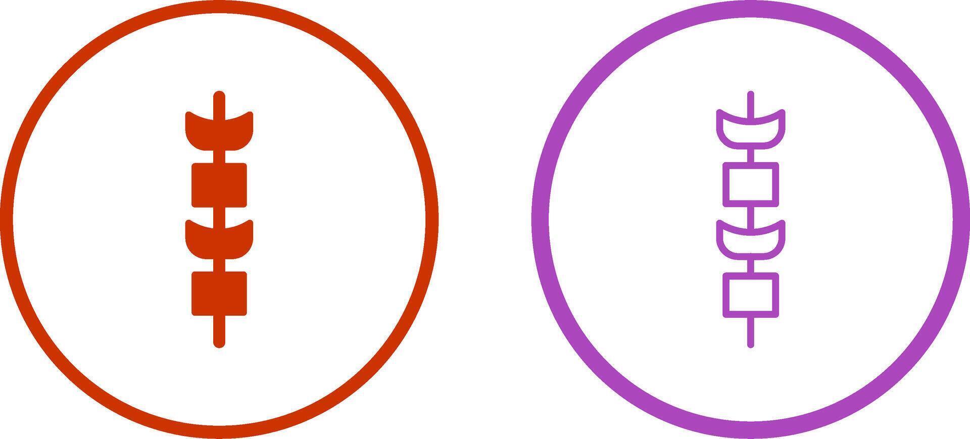 Kebab Vector Icon