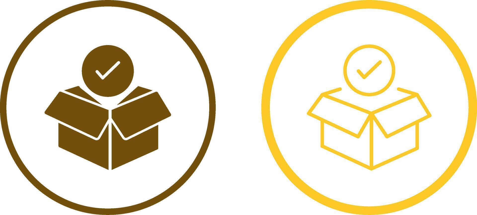 Package Receiving Vector Icon