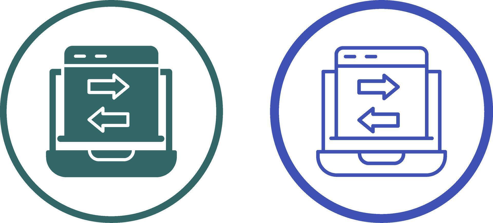 Data Transfer Vector Icon