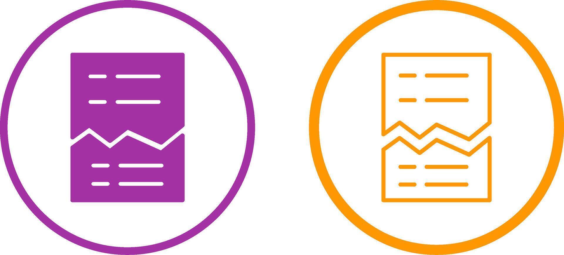 Corrupted List Vector Icon