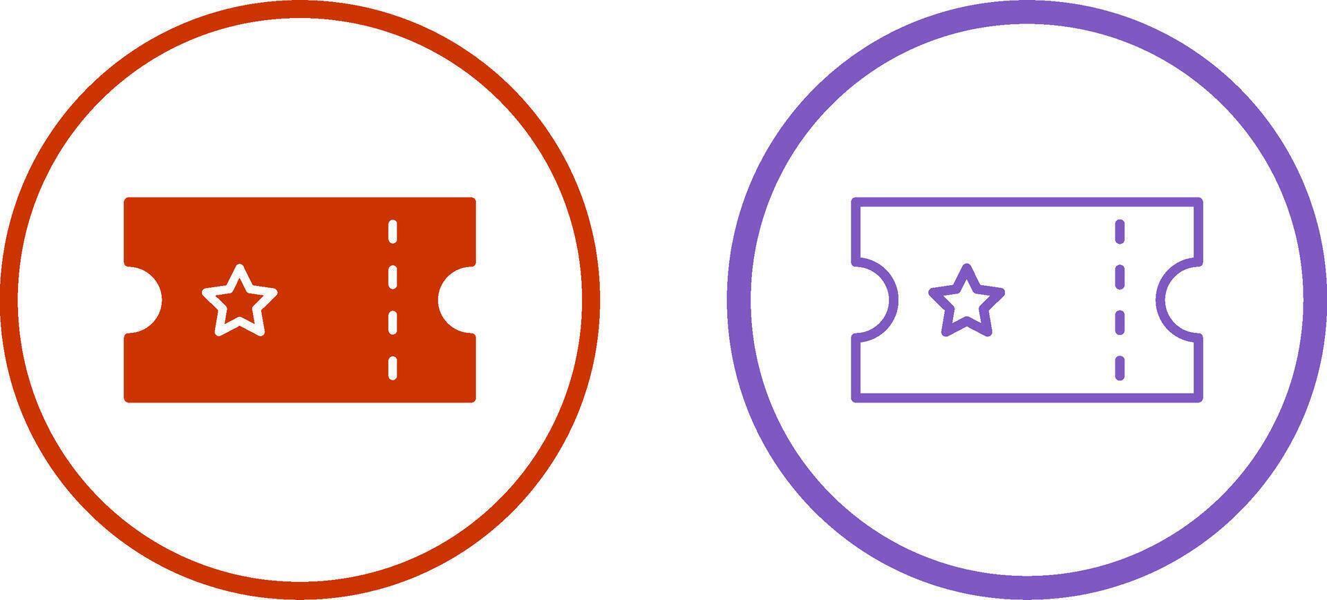 Ticket Vector Icon