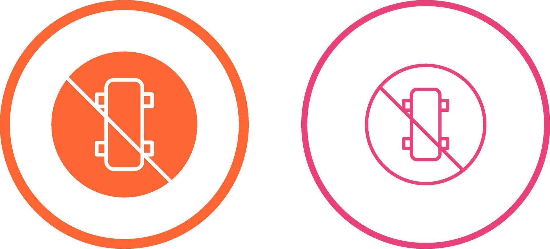 No Skating Vector Icon