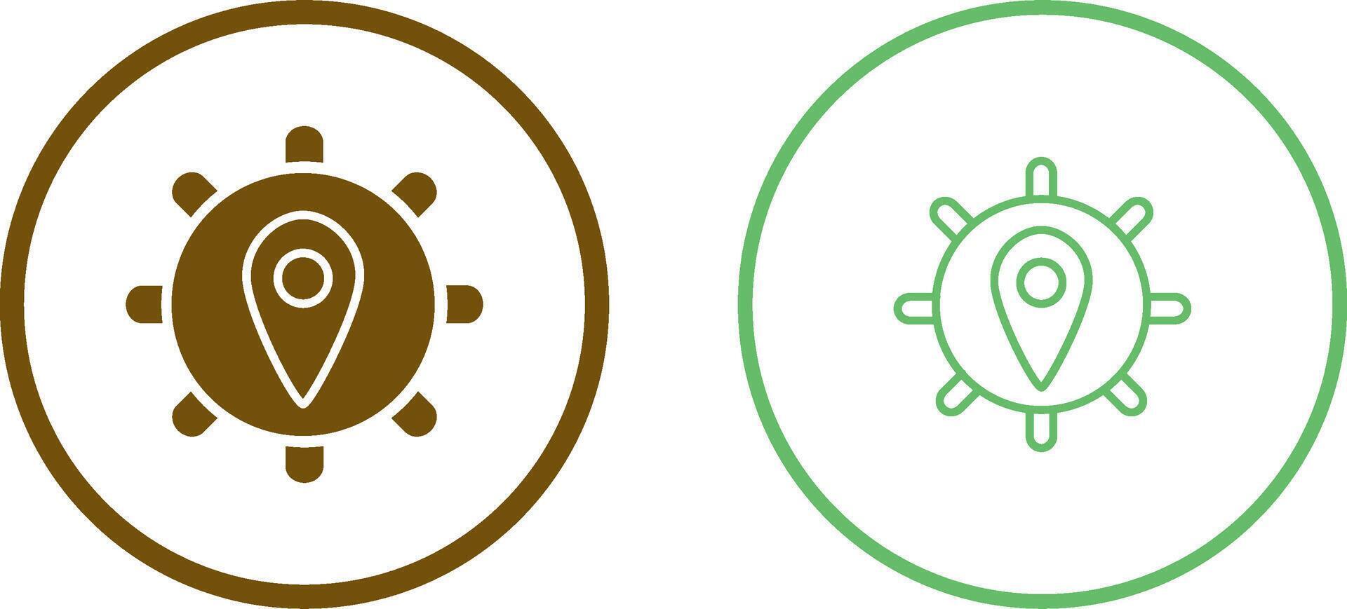Location Settings Vector Icon