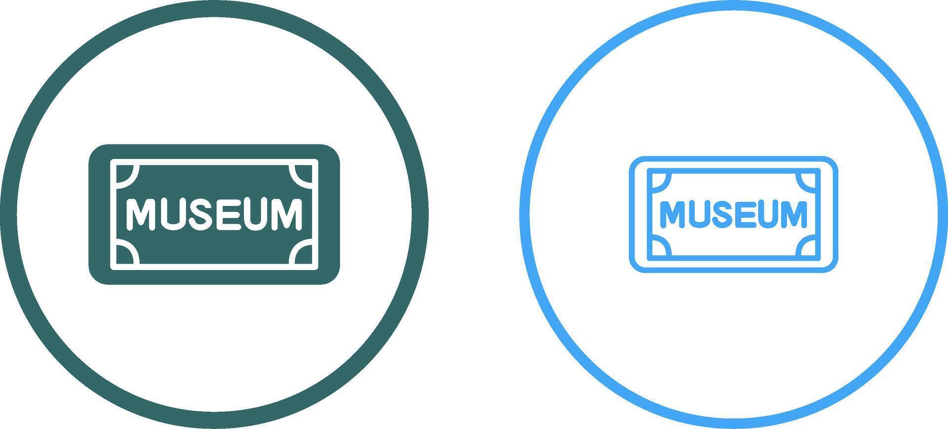 Museum Tag Vector Icon