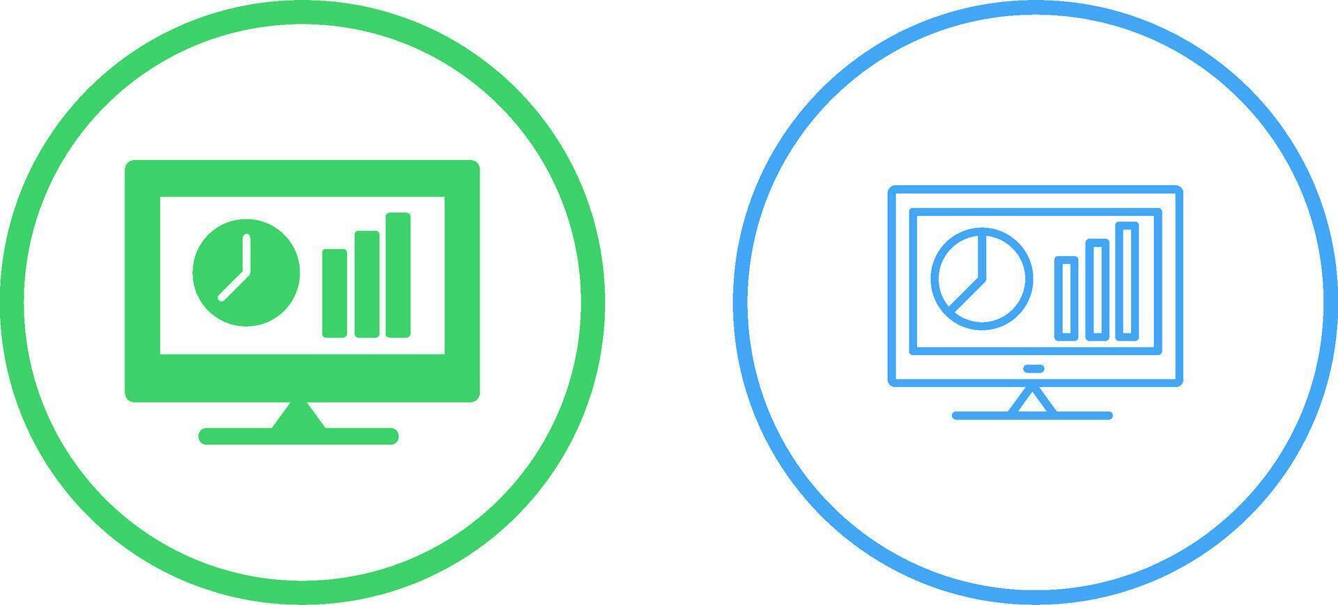 Online Stats Vector Icon