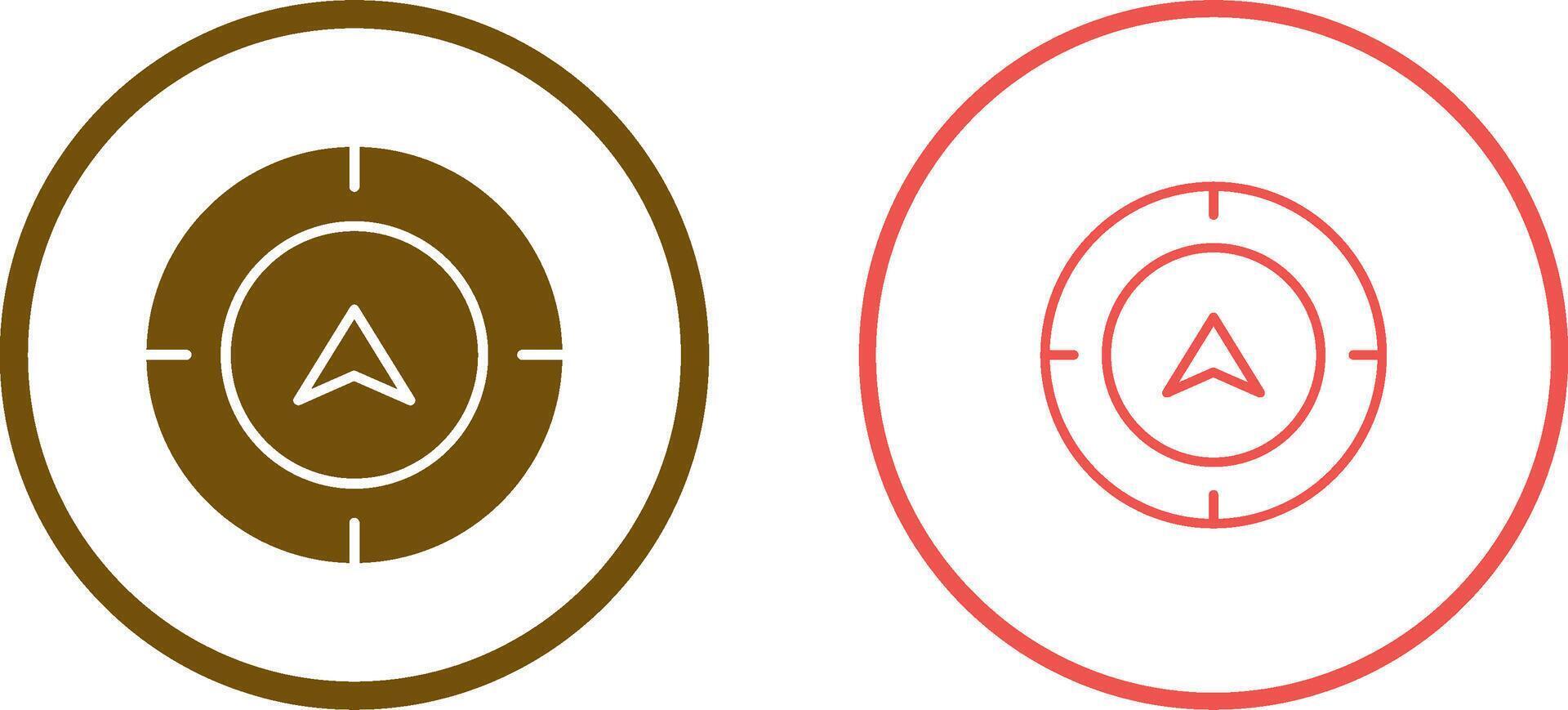 Directional Compass Vector Icon