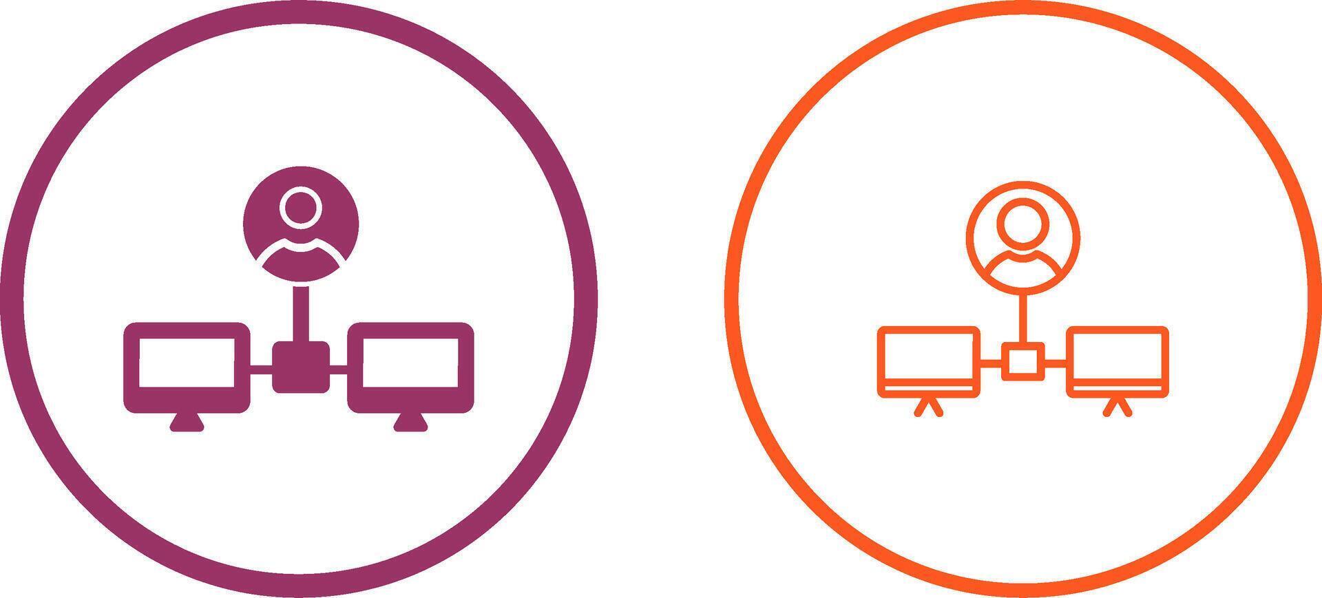 Company Network Vector Icon