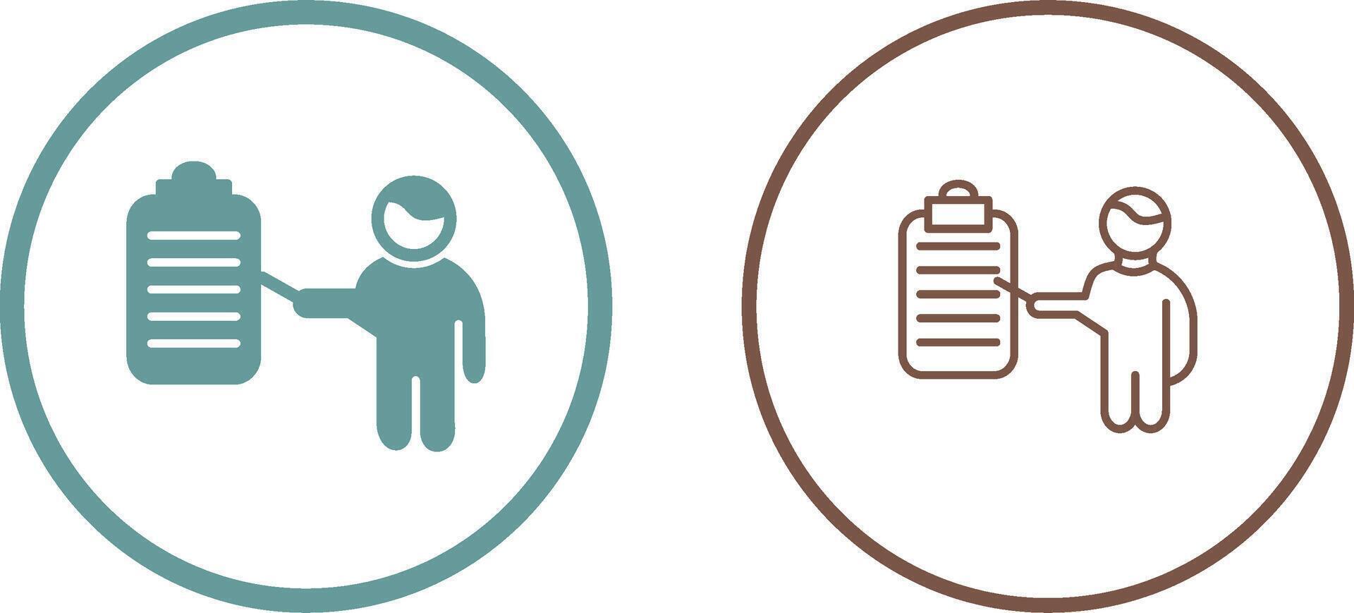 Male Presenter Vector Icon