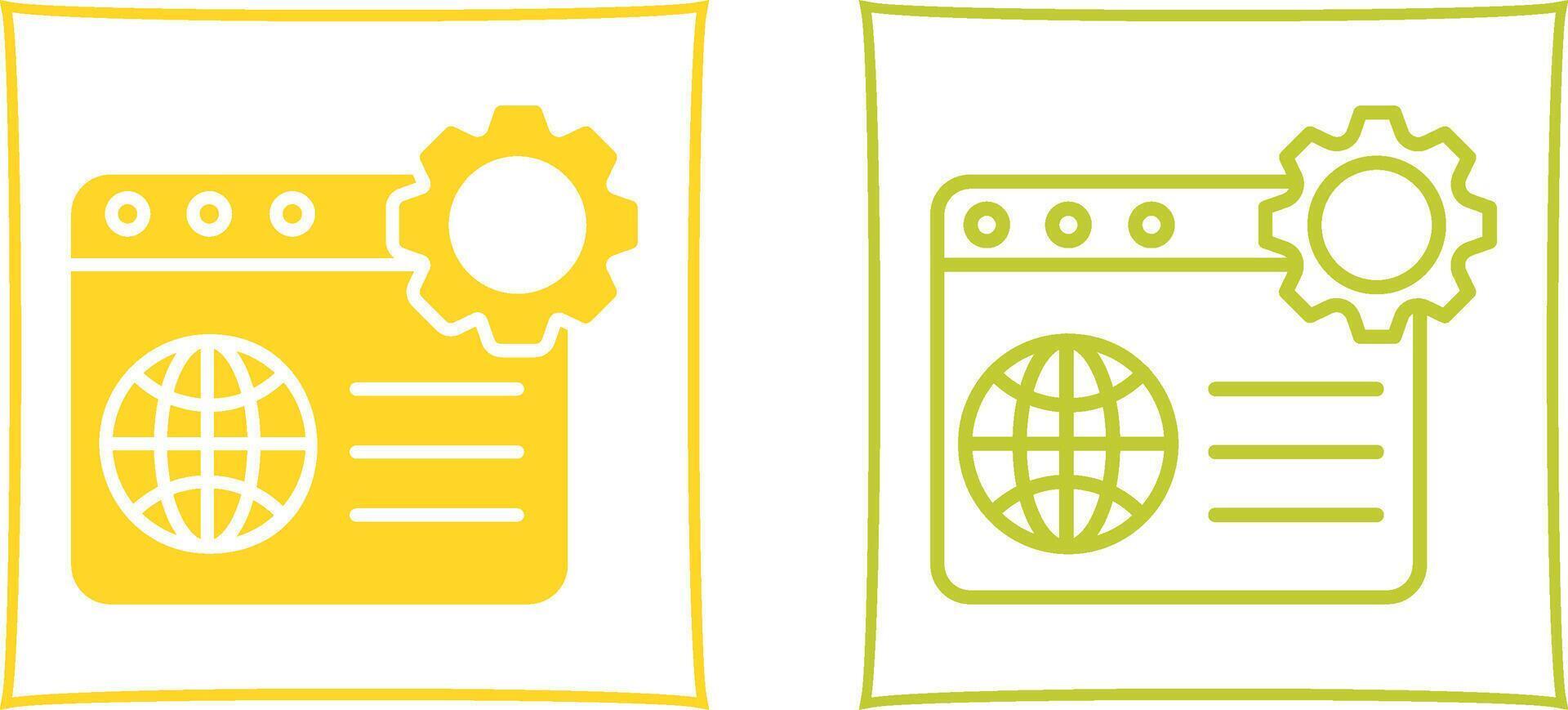 icono de vector de optimización web