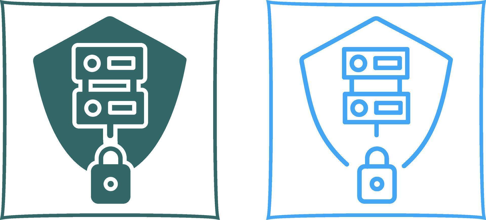 Secure Server Vector Icon