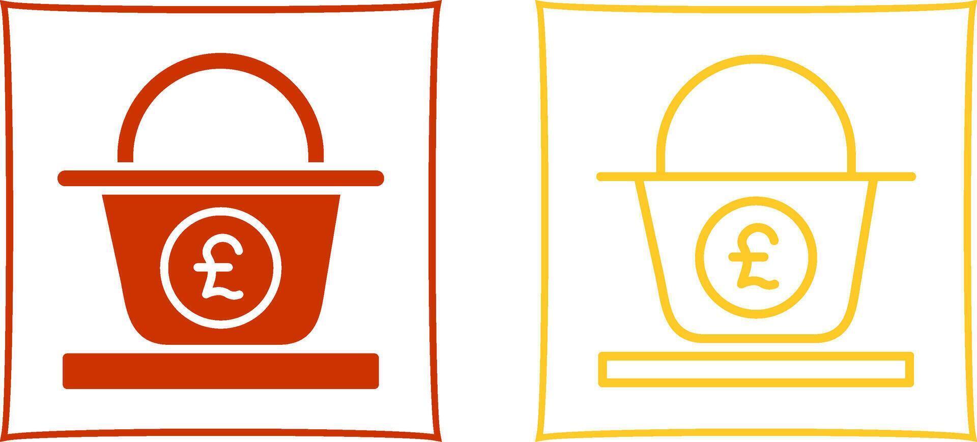 Pound Basket Vector Icon