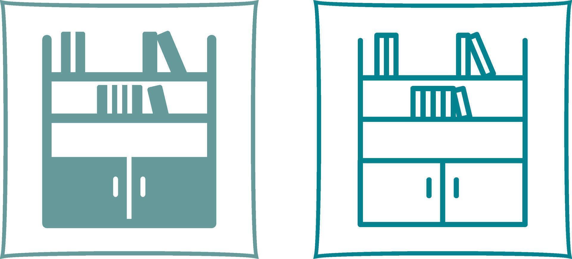 Book Shelf Vector Icon