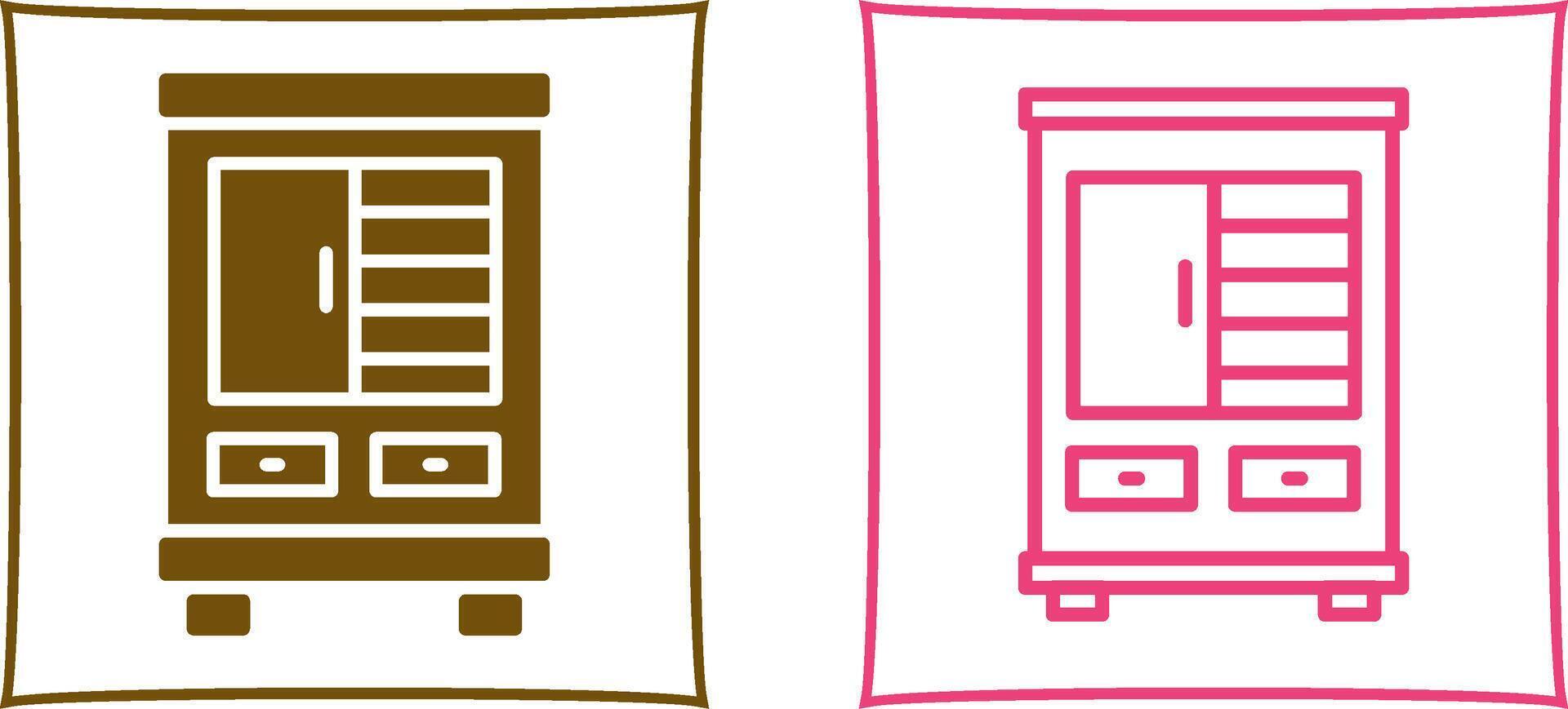 Shelves Cabinet Vector Icon